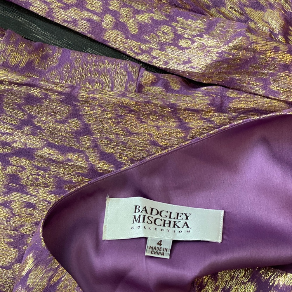 Badgley Mishcka one shoulder cocktail dress - Picture 6 of 10
